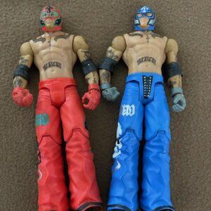 WWE WRESTLING ACTION FIGURE SET "REY MYSTERIO 619"